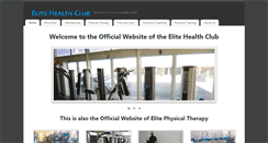 Desktop Screenshot of elitehealthclub.net