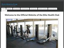 Tablet Screenshot of elitehealthclub.net